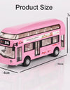 1/36 Double-decker Bus Model Car Toy Alloy Diecast Sound Light Metal Vintage London Autobus Models Toys Collection s Gifts