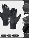 Outdoor Cycling in Autumn and Winter Windproof Anti slip Wear-resistant Velvet and Warm Riding Long Finger Gloves