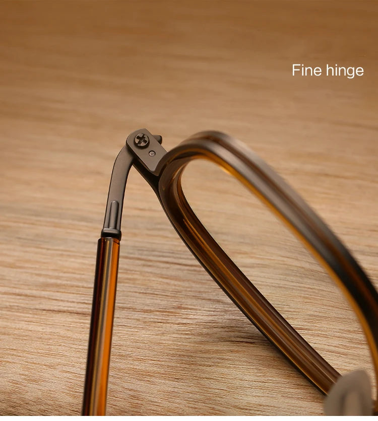 Vintage Square Titanium Acetate Eyeglasses Frame