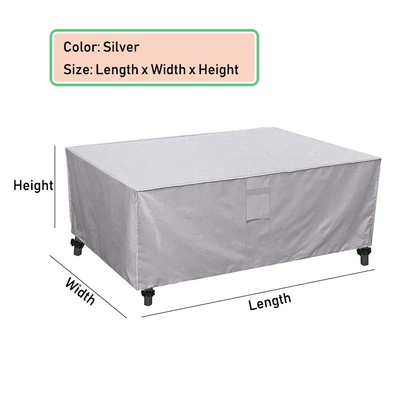 HEAVY DUTY Outdoor Garden Furniture Cover for Sofa Table Chair Patio Waterproof Wind-Proof Anti-UV Against Rain Snow