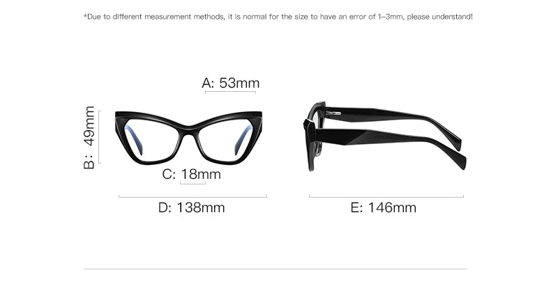 HONGMEI New Optical Prescription Computer Blue Blocking Eyeglasses Anti-Blue Light Cat-Eye Frames Customizable Reading Women