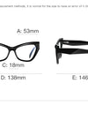 Optical Prescription Computer Blue Blocking Eyeglasses Anti-Blue Light Cat-Eye Frames Customizable Reading Women