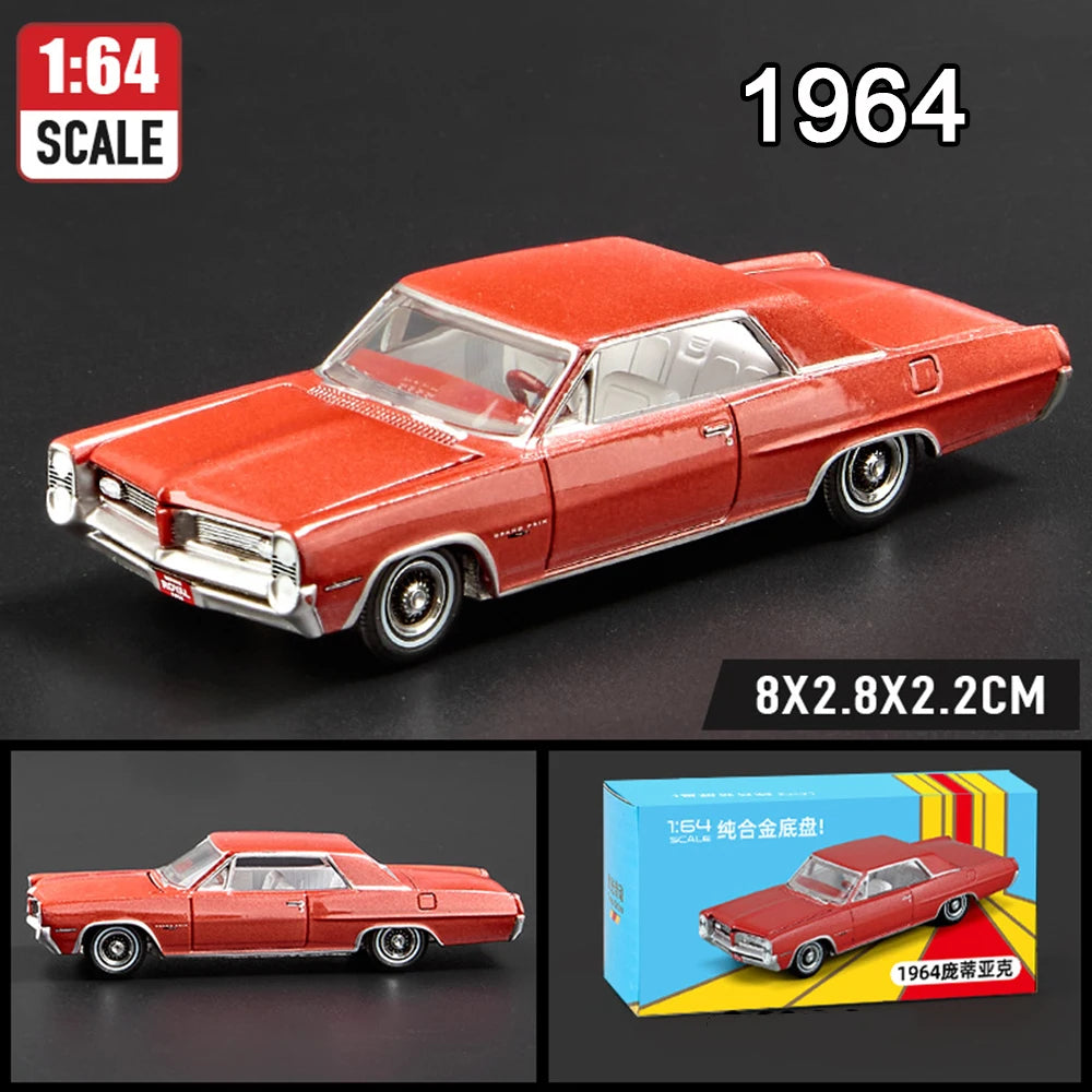 1:64 Scale JDM Corvette GT500 Firebird Daytona Stardust Alloy Diecast Models Toys Series Miniature Cars for 's Toy Gifts