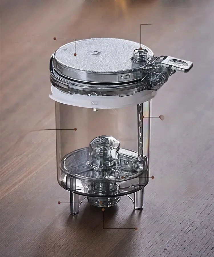 High Borosilicate Glass Tea Pot with One Touch Tea Separation Filter 1000ml