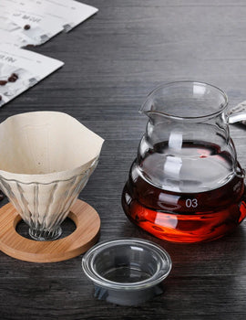 300/500/700ml Glass Coffee Pot With Filter Drip Brewing Hot Brewer Cloud Shaped Kettle Coffee Brewer Utensils Clear Teapot