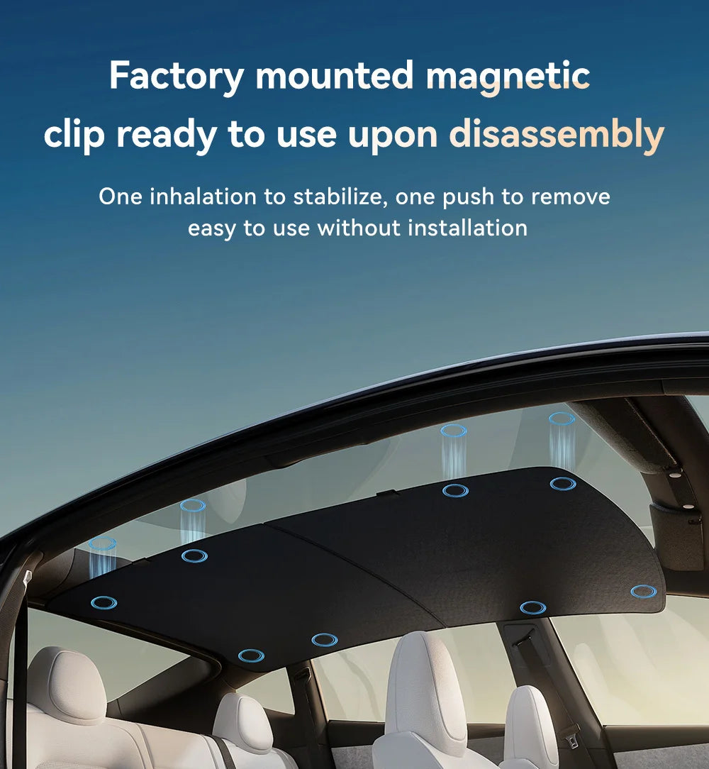 Graphene Honeycomb Sunshade Set for Tesla Model 3 Highland and Model Y Juniper 2025 2026