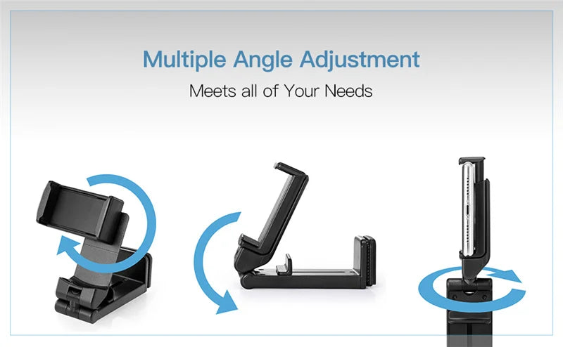 Airplane Phone Holder Portable Travel Stand Desk Flight Foldable Adjustable Rotatable Selfie Holding Train Seat Stand Support