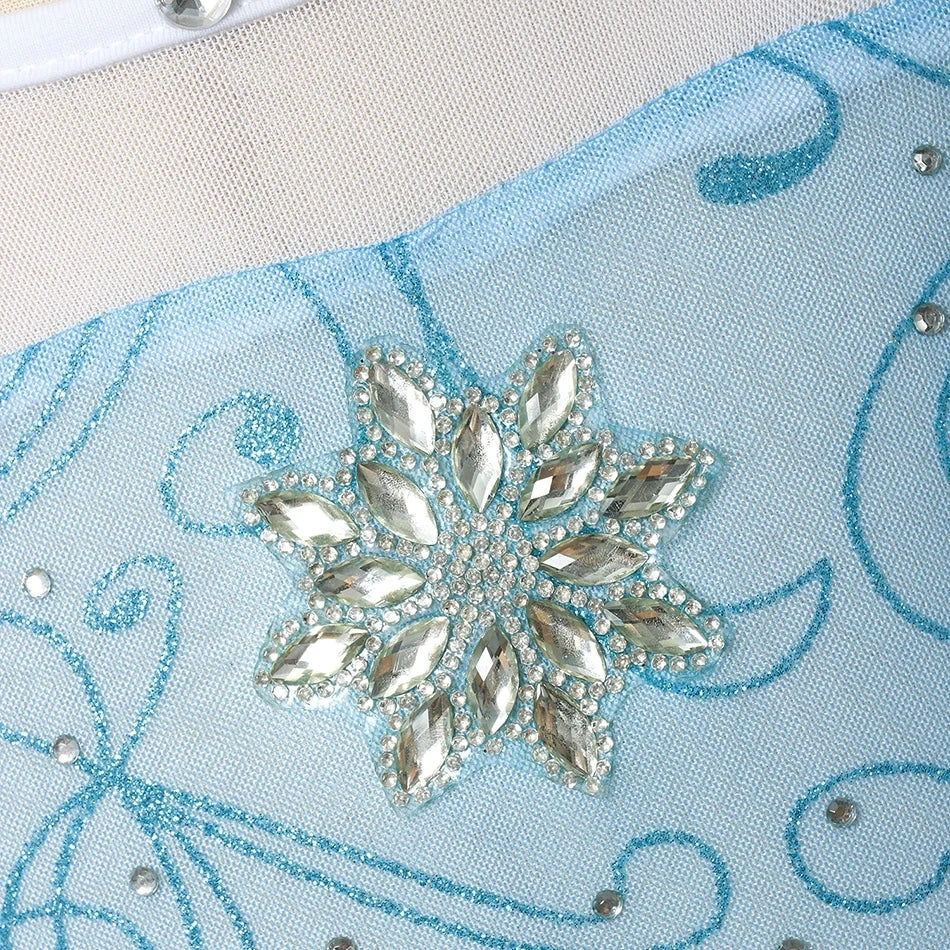 Frozen Elsa Snow Queen Princess Girls LED Light Up Dress Halloween Carnival Clothing Party  Cosplay Costume