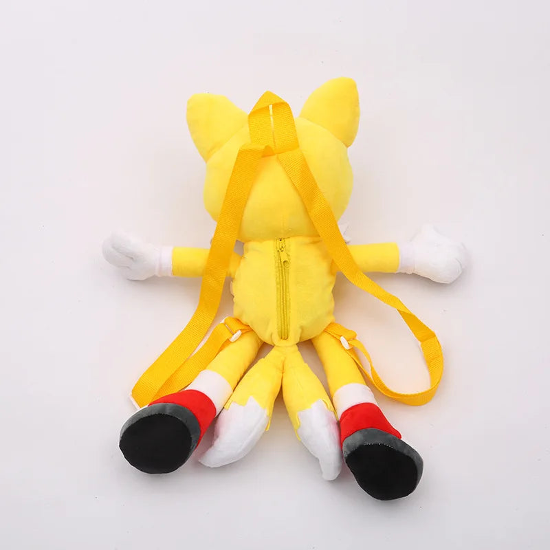 Anime Hedgehog Plush Backpack Soft Cartoon Shoulder Bag