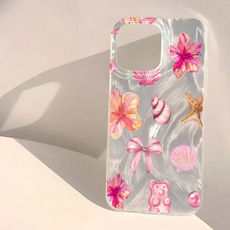 Ocean Elements Personalized Pattern Soft Phone Case For iPhone 17 16 Pro Max 16E 14 15 PRO Air Cases