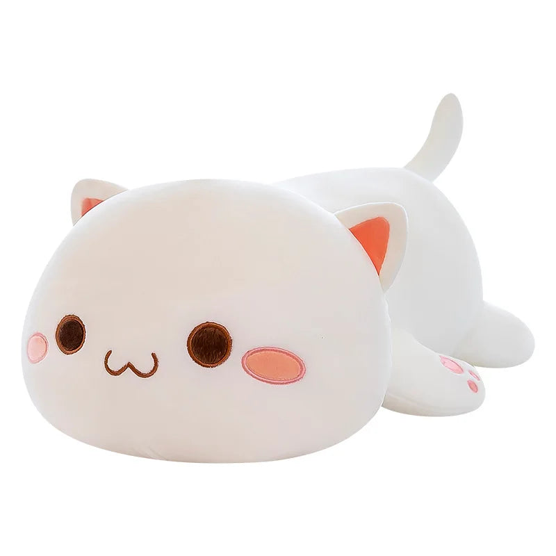 Cute Black White Cat Plush Pillow Stuffed Doll Toy