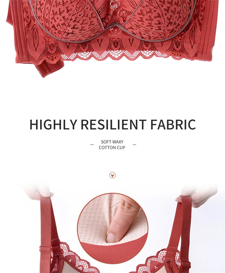 Women’s Push-Up Wire-Free Bra – Comfortable Adjustable Straps Bralette