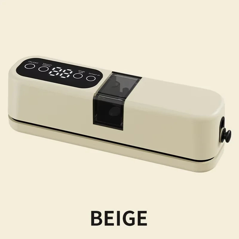 Portable USB Rechargeable Vacuum Sealer – Automatic Food & Snack Sealing Machine with 10 Vacuum Bags, 60KPa Strong Suction