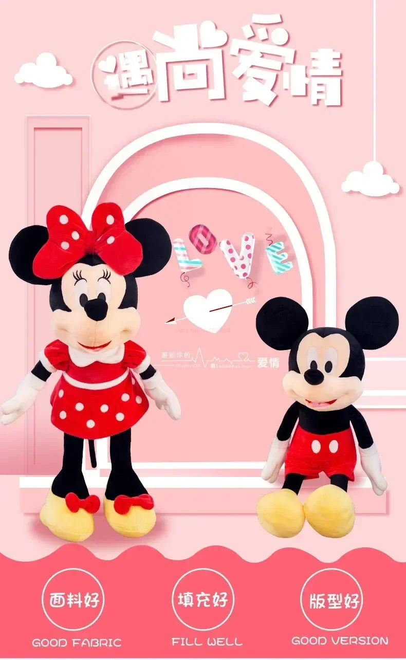 Cartoon Mouse Plush Doll Super Soft Crystal Velvet Pillow