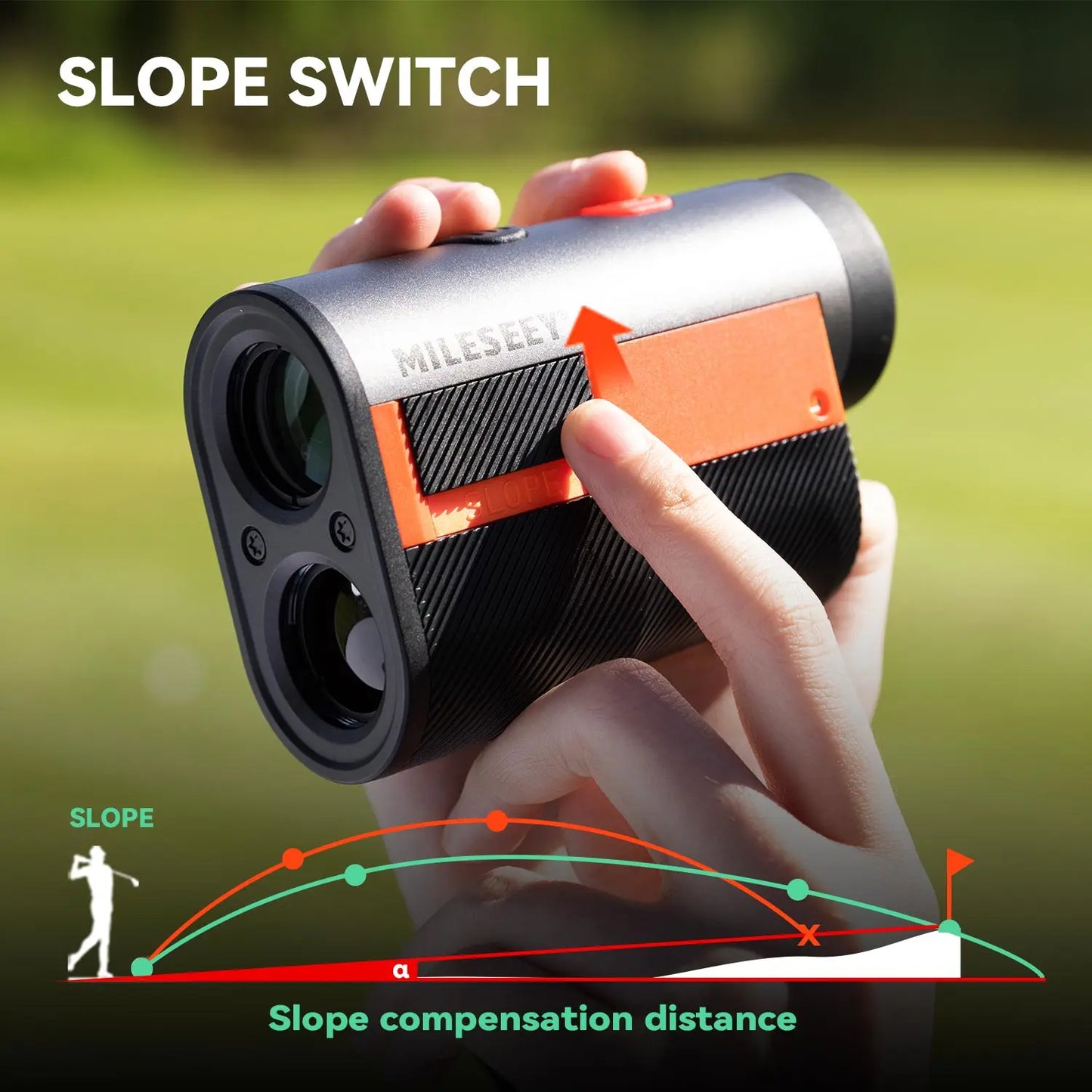 Golf Rangefinder GPF12,Laser Rangefinders With Flag Lock,Vibration, Slope Switch,600M Range Finder Golf