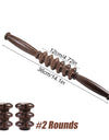 Manual Massager Wooden Handheld Roller Trigger Point Massager Stick for Fascia,Cellulite,Muscle & Abdomen,Body Therapy Massager