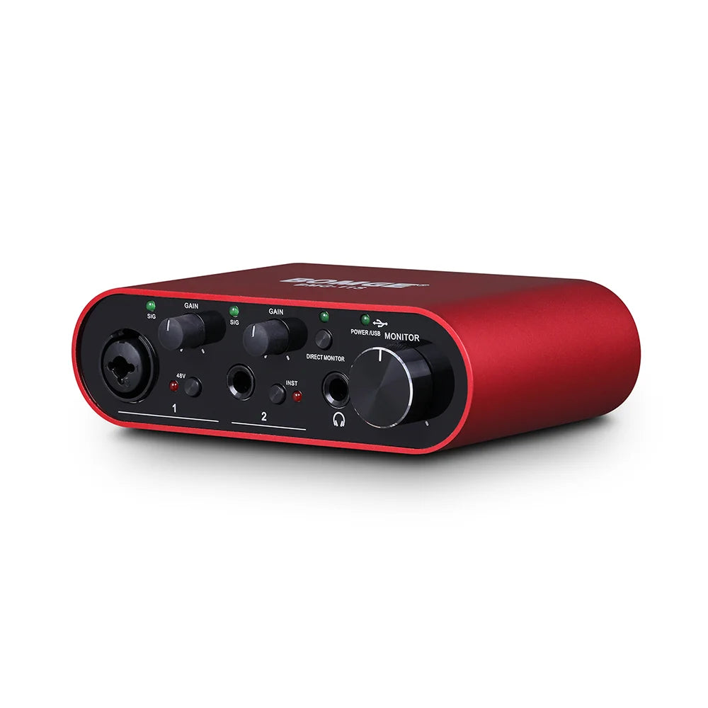 BMG11S USB Audio Interface with 24 Bit 192kHz Recording and Headphone Monitoring Amplifier