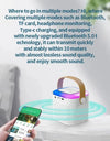 Y1 Wireless Dual Microphones Karaoke Machine KTV DSP System Bluetooth 5.3 PA Speaker HIFI Stereo Surround RGB Colorful LED Light
