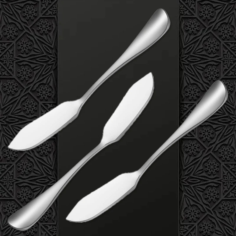 304 Stainless Steel Butter Knife Kitchen Cheese Knife Silver Color Dessert Tools Jam Spreader Utensil Cutlery Kichen Cheese Tool
