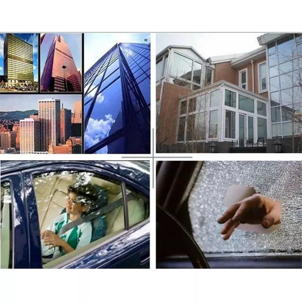 High Clear UV blocking 4 Mil Safety Window Film for Car & Building Glass Protection Security PET Window Tint Self Adhesive Film