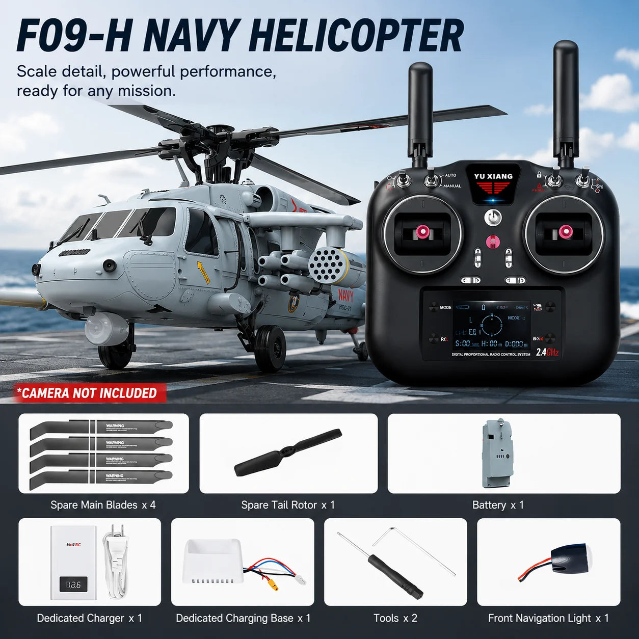 GPS Remote Control Military Helicopter With Smart Return