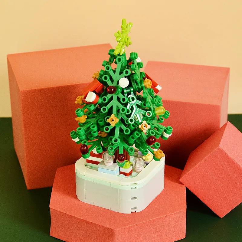 211pcs Creative Series Christmas Tree DIY Building Blocks, Educational Learning Science Bricks Halloween Gifts Toys for