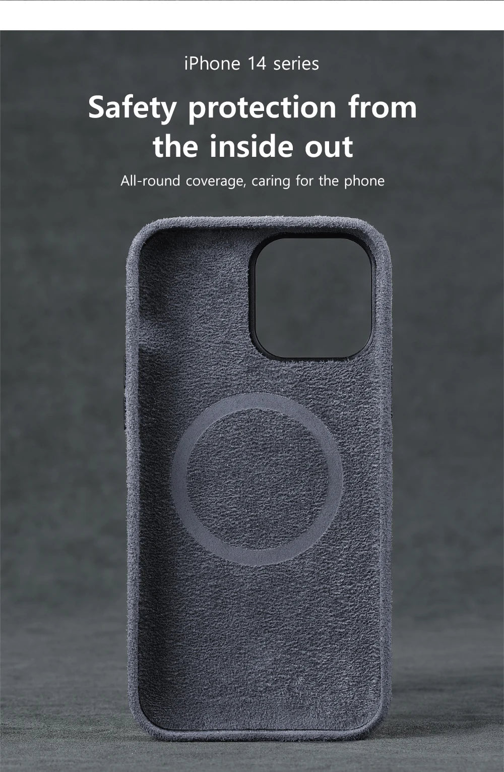 for Magsafe Case Soft Suede Fur Car Leather Phone Case for iPhone 14 Pro Max 14Pro 14 Plus  Back Cover