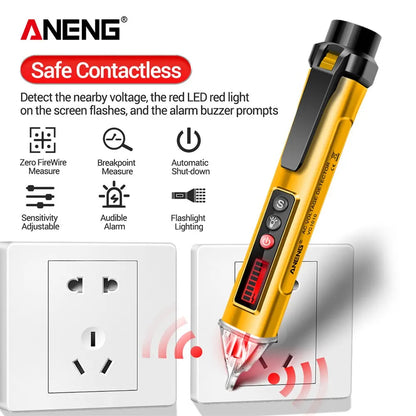 Digital Smart AC/DC Voltage Detectors Non-Contact Tester Pen Meter 12-1000V Current Electric Sensor Test Pencil