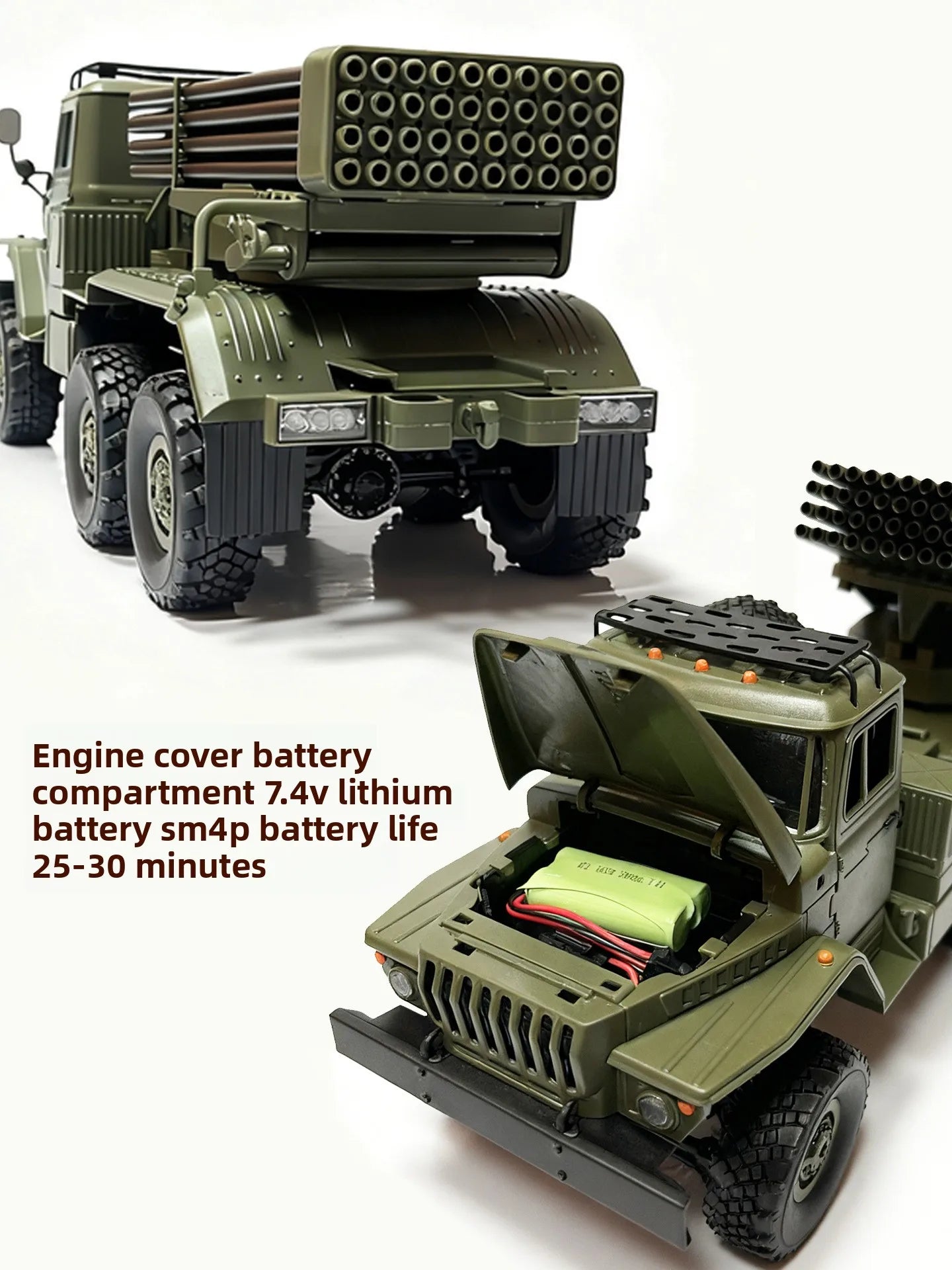 1 to 16 Scale 6WD Remote Control Military Rocket Launcher Truck