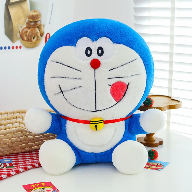 Cute Blue Cat Plush Toy Soft Huggable Stuffed Animal