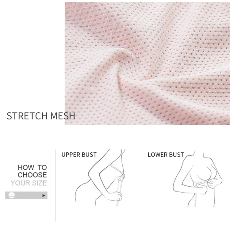 Women’s Lace Transparent Rabbit Ears Bra – Soft, Wire-Free Push-Up with Adjustable Straps