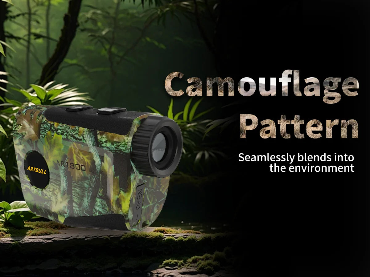 Camouflage Rechargeable Laser Rangefinder 750YD / 1300YD with Flag-Lock Vibration