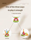 3 in 1 Ladybug Multifunction Exercise Machine Kids Jump Toss Toys Rocket Launcher Rope Sports Game Outdoor Educational Toy Gifts
