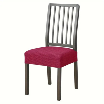 1PC Stretch Dining Chair Seat Cover Jacquard Solid Color Chairs Covers Removable Anti-Dust Chair Cushion Slipcovers Hotel Home