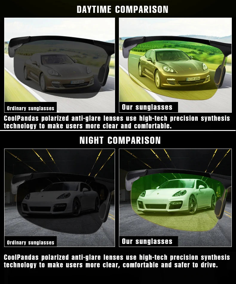 Classic Polarized Sunglasses UV400 Anti-Glare Day Night Driving Glasses for Men Women