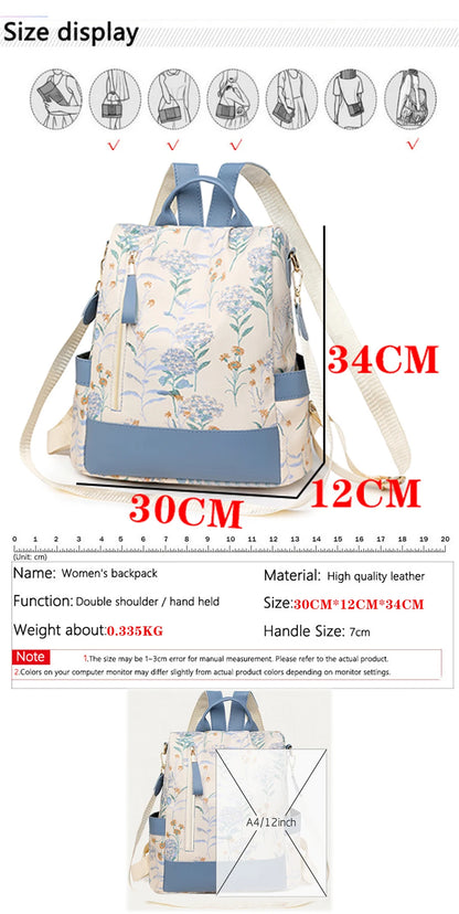 PU Leather Backpacks Multi Function Anti Theft Design Backpack Large Capacity Leisure Travel Bags