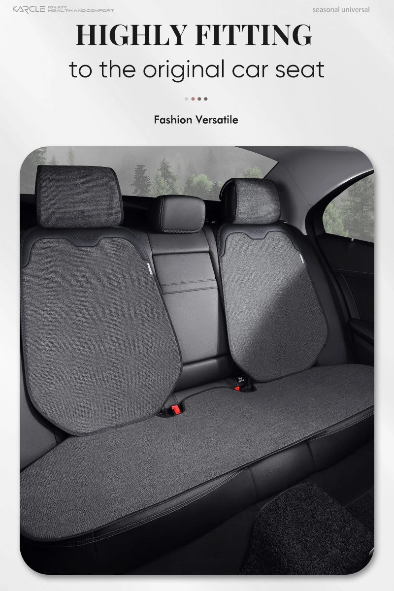 Car Seat Cover Linen Cotton Set Car Seat Cushion Soft Universal Seat Cushion Chair Protector Pads Auto Seats Cover Accessories