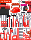 Kids Toolbox Kit Educational Toys Simulation Repair Tools Toys Drill Plastic Game Learning Engineering Puzzle Toys Gifts For Boy