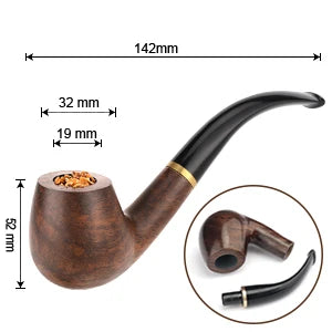 Leather Tobacco Pipe Bag Portable Multifunction Pu Leather Tobacco Smoking Pipe Case Smoking Tool Wood Tobacco pipe bag kit