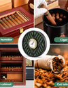 Cigar Humidifier Cigar Humidors Humidifier Round Cigar Humidier Cigar Hygrometer Combo for Cigar Box Keep Cigars Fresh
