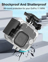 40m for GoPro Hero11 Black Mini Waterproof Housing Protective Case with Buckle Basic Mount & Screw