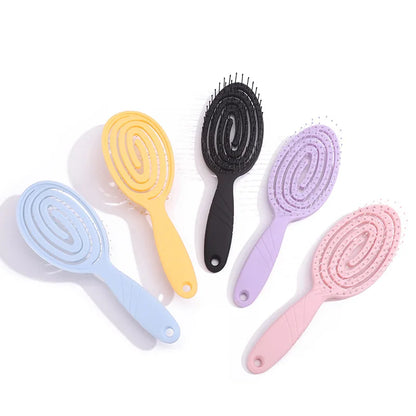 Oval Hollow Ventilated Comb Anti-static Massage Scalp Beauty Smoothing Hair Styling Tools Hair Brush  Hair Accessories