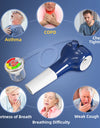 Breathing Exercise Device for Lungs with Manometer Respiratory Muscle Trainer Drug-free Therapy Inspiratory Expiratory Expander