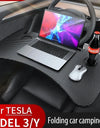 Table Desk For Tesla Model 3 2023 Car Steering Wheel Laptop Tray Food Desk Portable Office Table for Tesla Model3 2022 ModelY