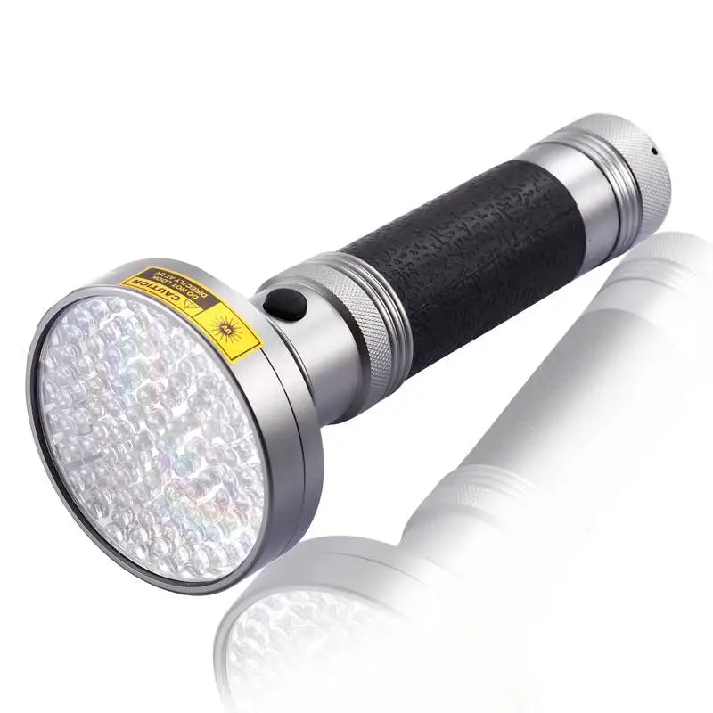 100 LED 395nm UV Blacklight Flashlight For Detection