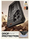 For Samsung Galaxy S25 Ultra Case UB Pro Full-Body Dual Layer Rugged Belt-Clip Phone Case with Built-in Screen Protector