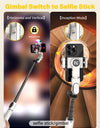 Smartphone Gimbal Stabilizer, Gimbal Stabilizer, Face Tracking without APP - 4 in 1 Mobile Gimbal Stabilizer with RGB Fill Light