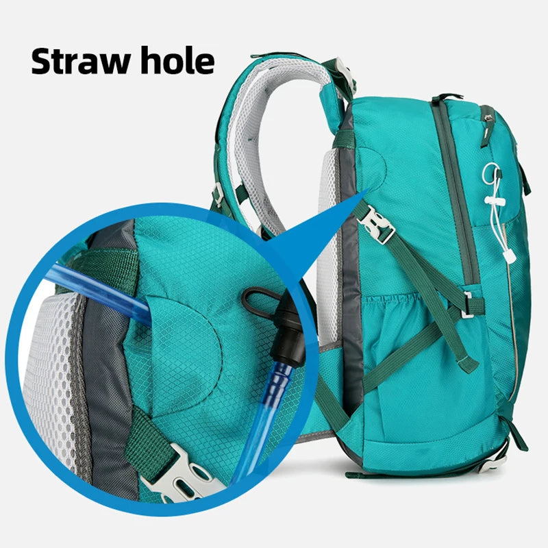 40L Climbing Backpack Waterproof Hiking Bag Multi-Functional Camping Rucksack Outdoor Sports Bags Large Capacity Travel Daypack