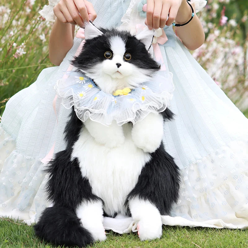 Mini Calico Cat Plush Backpack Soft Shoulder Bag