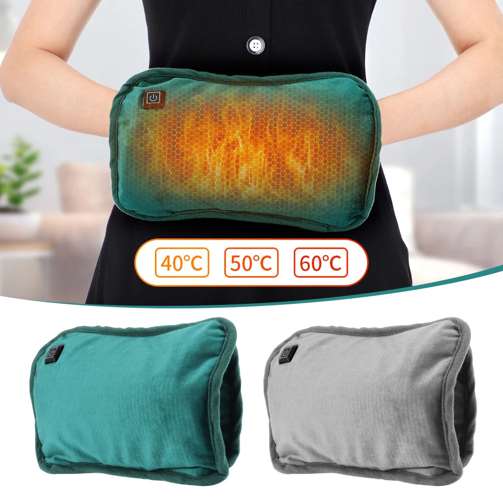 USB Hand Warmer Temperature Adjustable Hot Bag Graphene Heat Warm Pad Portable Gloves Pad Electric Hand Office Home